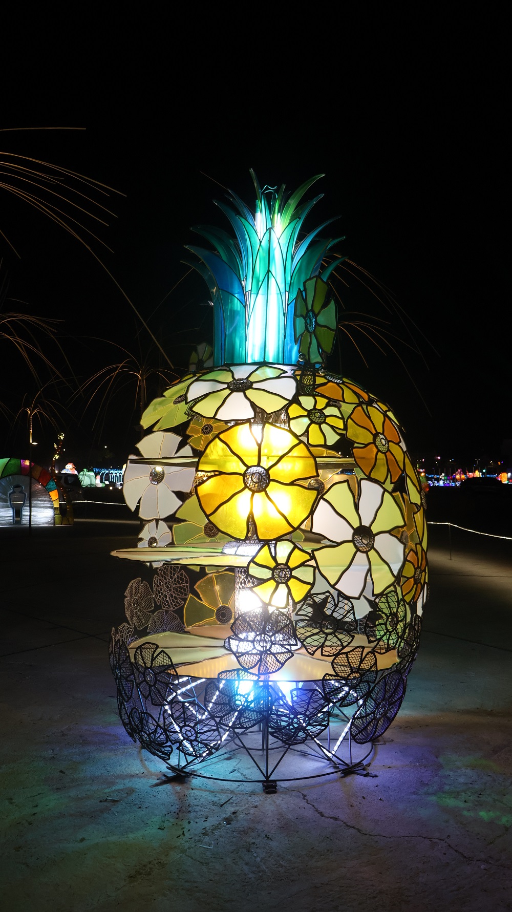 Pineapples in Full Flourish