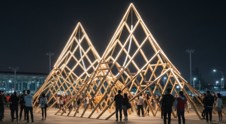 雲に浮かぶ光の道